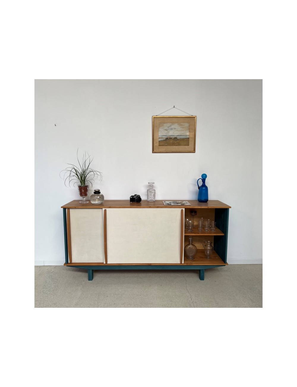 Buffet Bahut enfilade Designer dans le gout Design des années 50 60 Mid century Modern DLG Prouvé