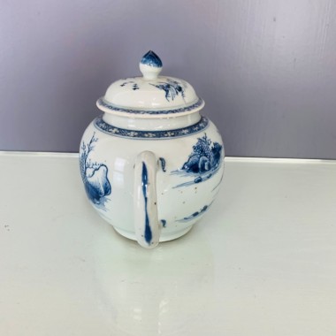 Yongzheng / Kangxi 18ème siècle - Théière en porcelaine de Chine bleu et blanc