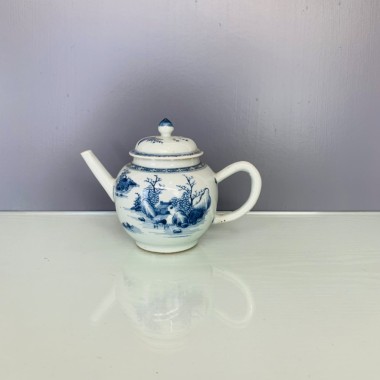 Yongzheng / Kangxi 18ème siècle - Théière en porcelaine de Chine bleu et blanc