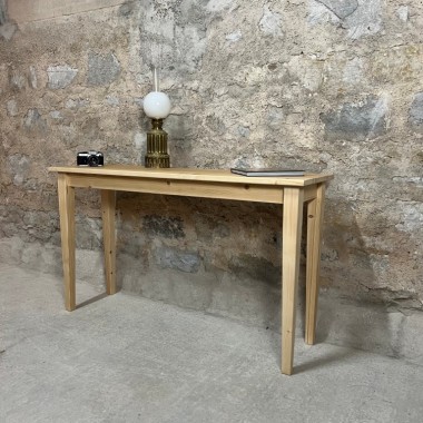 Superbes consoles fines, tables d'appoint en bois Design Vintage pieds fuseaux décoration