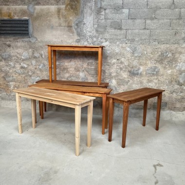 Superbes consoles fines, tables d'appoint en bois Design Vintage pieds fuseaux décoration rare